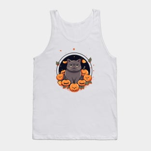 British Shorthair Cat Halloween, Cat Lover Tank Top